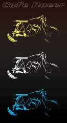 Cafe Racer Motorcycle Poster Design