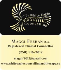White Eagle Counselling Business Cards