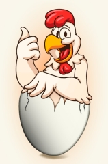 The Chicken Or The Egg Digital Cartoon Art